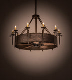 56"W Costello 10 Lt Chandel-Air Ceiling Fan