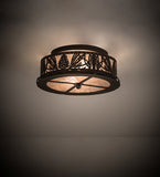 16"W Mountain Pine Flushmount