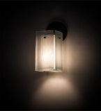 5"W Metro Frosty Rain Quadrato Modern Wall Sconce