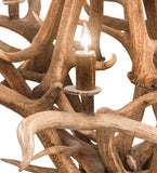 59"W Antlers Elk 8 Lt Chandelier