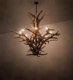 59"W Antlers Elk 8 Lt Chandelier