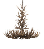 43"W Antlers Whitetail Deer 8 Lt Chandelier