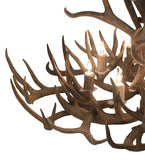 43"W Antlers Whitetail Deer 8 Lt Chandelier