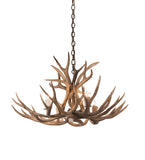 33"W Antlers Whitetail Deer 4 LT Chandelier
