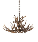 33"W Antlers Whitetail Deer 4 LT Chandelier