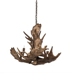 33"W Antlers Moose 10 Lt Chandelier