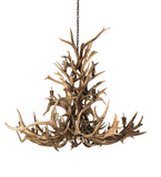 65"W Antlers Elk 18 Lt Chandelier