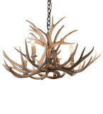 30"W Antlers Mule Deer 4 Lt Chandelier