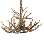 30"W Antlers Mule Deer 4 Lt Chandelier
