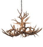 42"W Antlers Mule Deer 10 Lt Chandelier