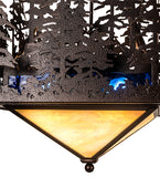 20"Sq Pine Lake Inverted Pendant