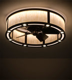 36"W Smythe Craftsman LED Chandel-Air Ceiling Fan