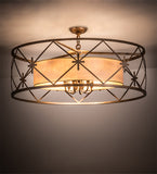 36"W Penelope 6 Lt Deco Pendant