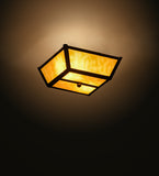 10"Sq Madera Mission Flushmount