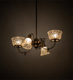 27"L Revival Gas & Electric 4 Lt Oblong Chandelier