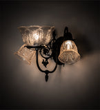15"W Revival Summer Wheat 3 Lt Wall Sconce