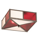 14"Sq Cardenal Flushmount