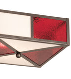 14"Sq Cardenal Flushmount