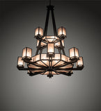 58"W Avondale 10 Arm Two Tier Mission Chandelier
