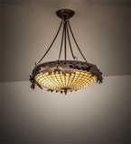 19"W Oak Leaf & Acorn Semi-Flushmount