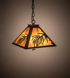 12"Sq Pine Needle Pendant