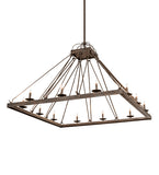 60"Sq Retreat Modern Chandelier