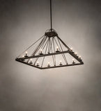 60"Sq Retreat Modern Chandelier