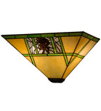 14"W Pinecone Tiffany Wall Sconce