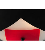 20"W Tucano Fused Glass Contemporary Flushmount