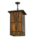16"Sq Scottsdale Mission Southwest Outdoor Pendant