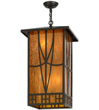 16"Sq Scottsdale Mission Southwest Outdoor Pendant