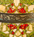 35"W Tiffany Grand Morning Glory Floral Victorian Pendant