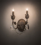 10"W Antonia 2 Lt Victorian Wall Sconce