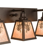 27"W Pinecone Vanity Light