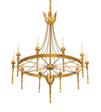 36"W Amaury 10 Lt Chandelier
