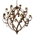 80"W Caliope 25 Lt Chandelier