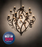 80"W Caliope 25 Lt Chandelier