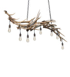 69"L Antlers 8 Lt Oblong Chandelier
