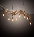 69"L Antlers 8 Lt Oblong Chandelier