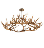 85"W Antlers 12 Lt Chandelier