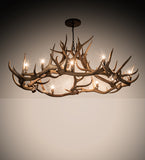 85"W Antlers 12 Lt Chandelier