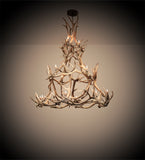72"W Antlers Elk 16 Lt Chandelier
