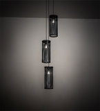 12"W Cilindro Cage Industrial Cascading Pendant