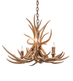 29"W Antlers 4 Lt Chandelier