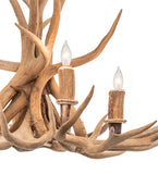 29"W Antlers 4 Lt Chandelier