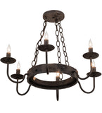 24"W Edinburgh 6 Lt Chandelier