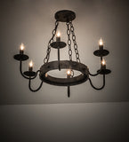 24"W Edinburgh 6 Lt Chandelier