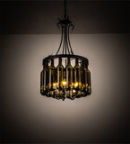 17"W Tuscan Vineyard 16 Wine Bottle Pendant