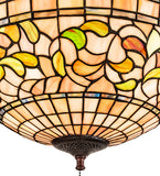 16"W Tiffany Turning Leaf Flushmount