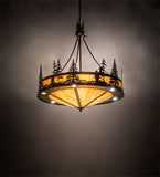 40"W Tall Pines Inverted Pendant